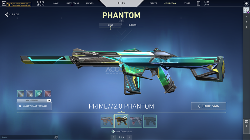 Diamante I | Full Agents - Prime 2.0 Phantom, Glitchpop Vandal e mais